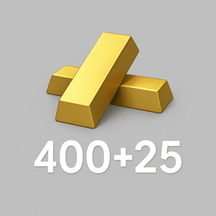 400 Golds + 25 Bonus